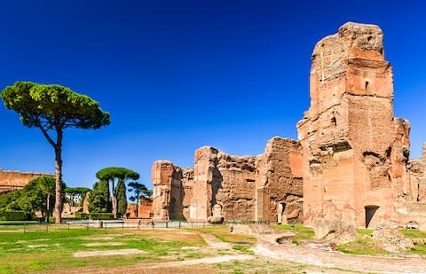 The Baths of Caracalla - Credit: getty