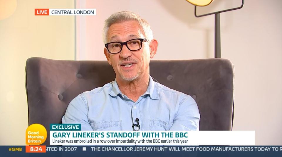 gary lineker on good morning britain