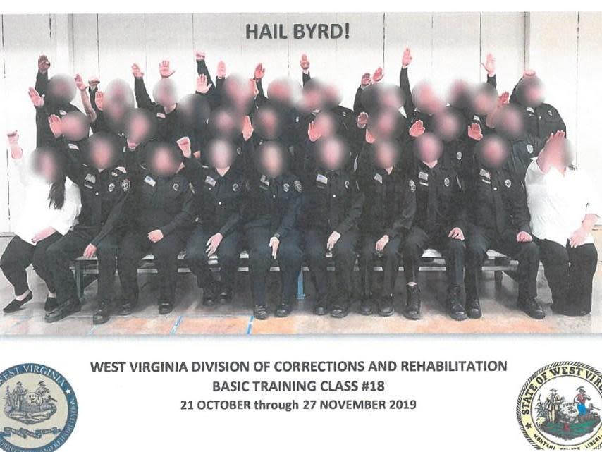 Three prison employees fired over Nazi salute photo, while 34 have been suspended: West Virginia Department of Military Affairs and Public Safety