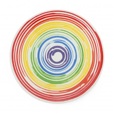 8) Pure Prue Platter Inky Spiral Lines