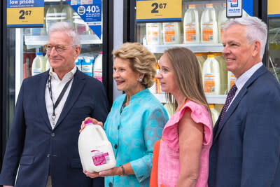 Meijer announced it is doubling the milk discount it offers SNAP-eligible participants to 40 percent off any brand or size of 1 percent or fat-free milk at a press conference today alongside Sen. Debbie Stabenow and representatives from the Michigan Milk Producers Association, the International Dairy Foods Association, and Auburn University’s Hunger Solutions Institute.