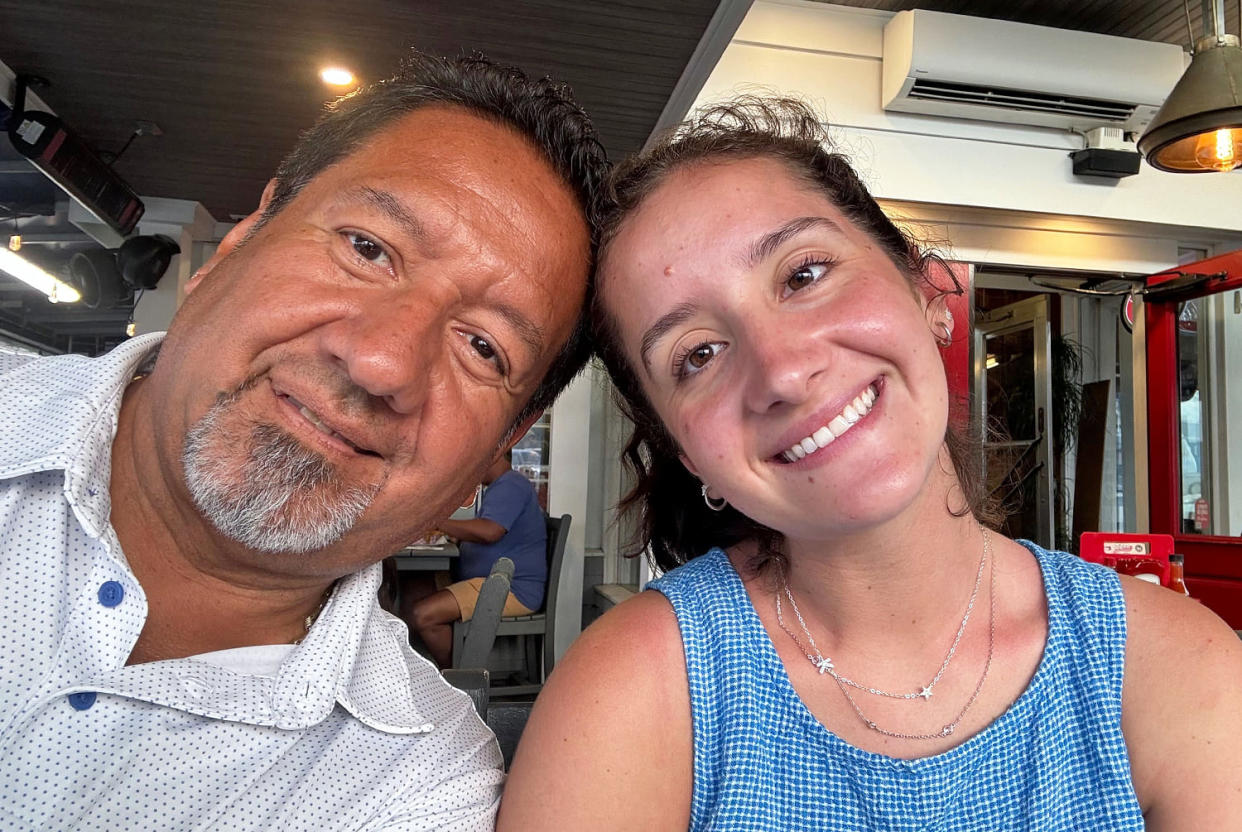 Kayla Menoscal with her dad Dave.  (Courtesy Kayla Menoscal)