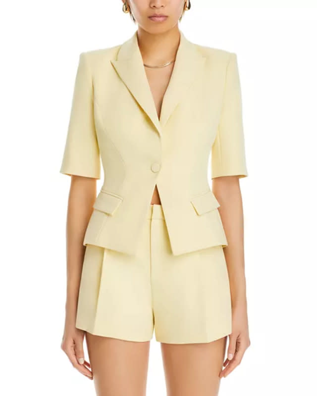 <p>Generation Love Melbourne Short Sleeve Blazer, $365, <a href="https://rstyle.me/+-dqJUoALmyPcNb5Z5jk3Lw" rel="nofollow noopener" target="_blank" data-ylk="slk:available here;elm:context_link;itc:0;sec:content-canvas" class="link ">available here</a> (sizes XXS-XXL)</p>