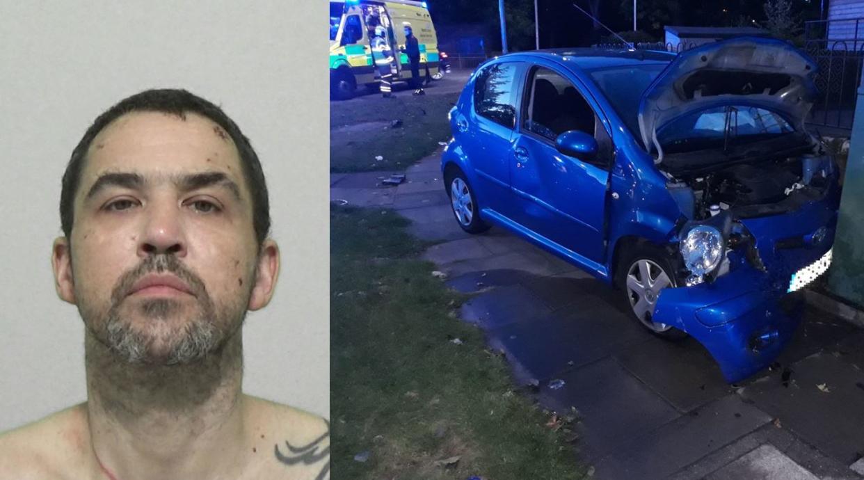 Under the influence of drugs and armed with a hunting knife, John Sinclair tried to flee the crash scene (Northumbria Police)