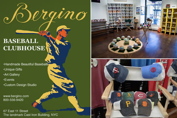 Bergino makes baseballs — beautiful baseballs.