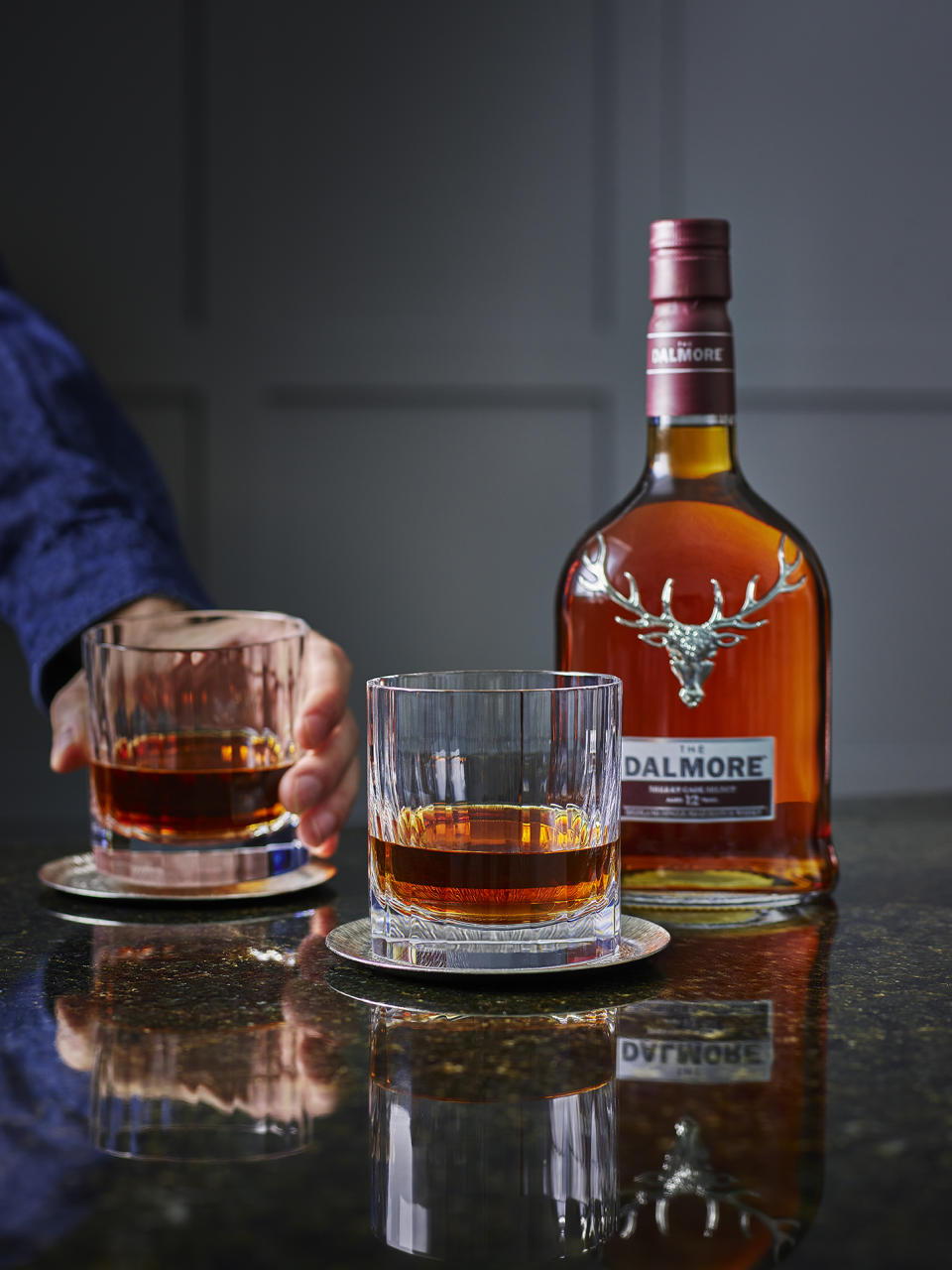 The Dalmore bottle and glass image