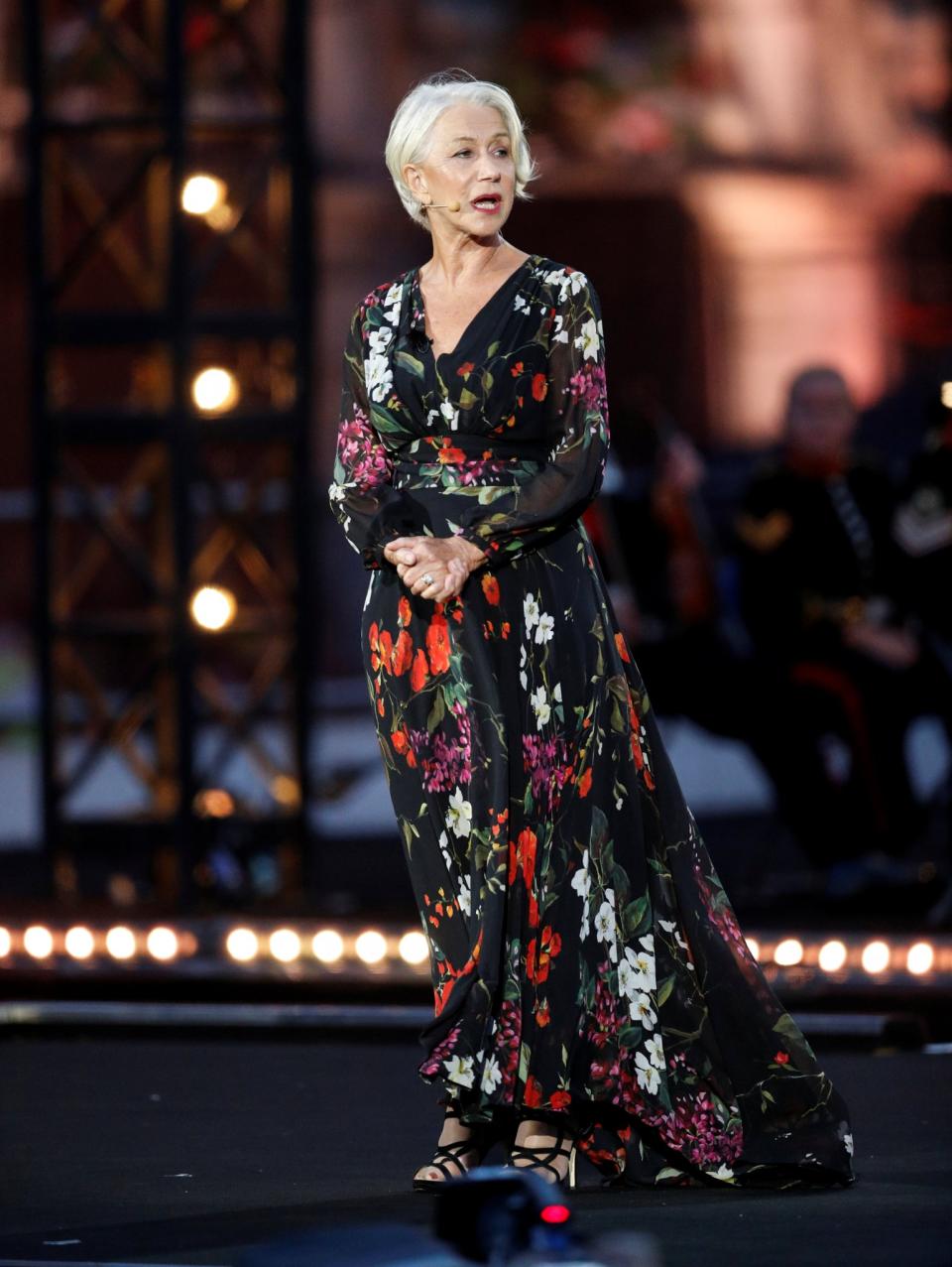 Dame Helen Mirren at the centenary Passchendaele remembrance service