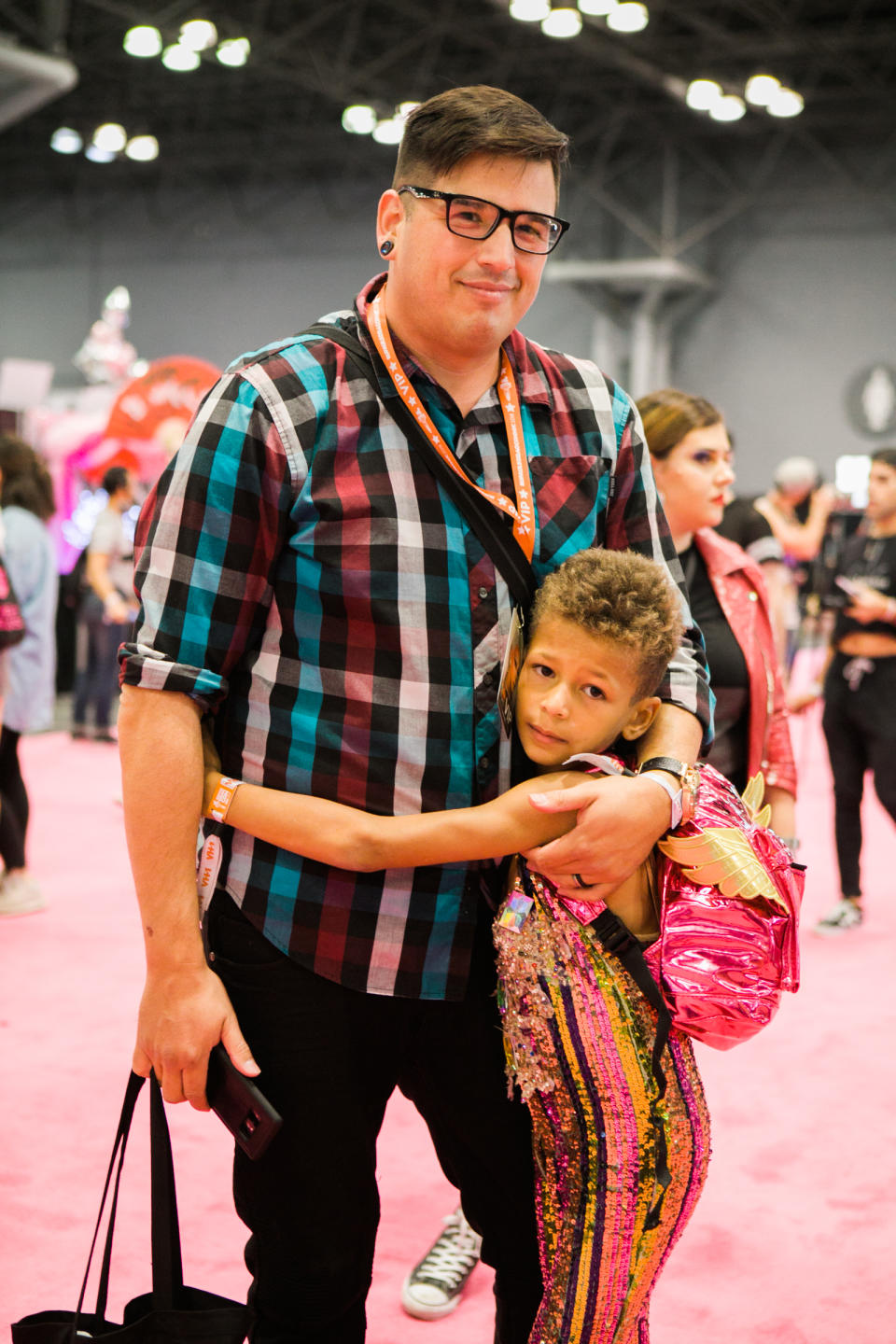 Leo and Nicholas at DragCon NYC. (Photo: Priscilla De Castro for Yahoo Lifestyle)