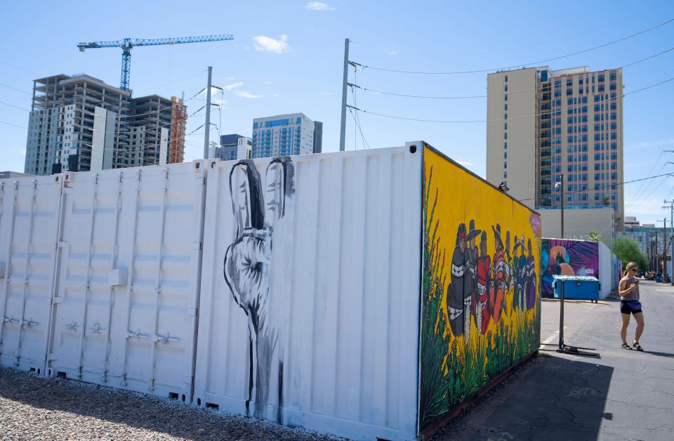 The "Peace Phoenix" mural, photographed on Aug. 11, 2022, in Phoenix, is part of a "Gun Violence Awareness National Tour" to all 50 States.