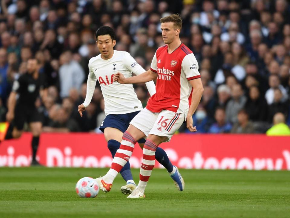 Son won his early battle with Holding and it left Arsenal with no way back (Arsenal FC via Getty Images)