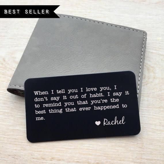 22) Personalized Wallet Card