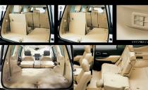 <p>Unlike the 20o series, which stored the third row seats upright on either side of the cargo area, the new Land Cruiser's third row can fold completely flat. The second row also manually flips up to allow for maximum cargo space. </p>
