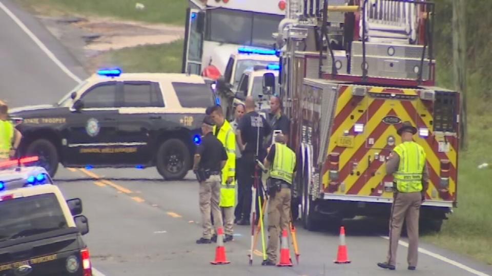 Eight people died and almost 40 others were injured when a bus carrying farm workers collided with a pickup truck on State Road 40 in Marion County early Tuesday morning, according to the Florida Highway Patrol.