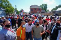 Canada's Prime Minister Justin Trudeau campaigns in London, Ontario