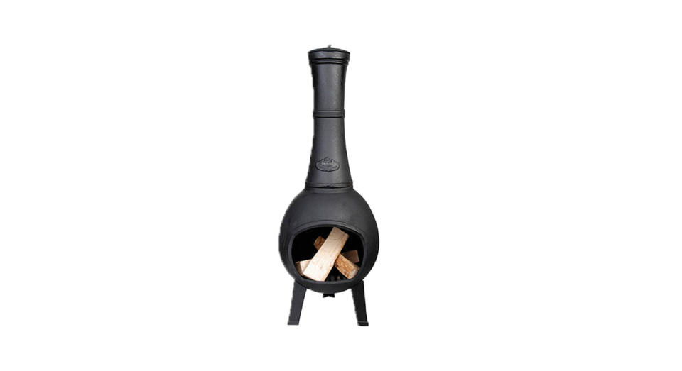 Fallen Fruits Traditional Cast Iron Chiminea Firepit 