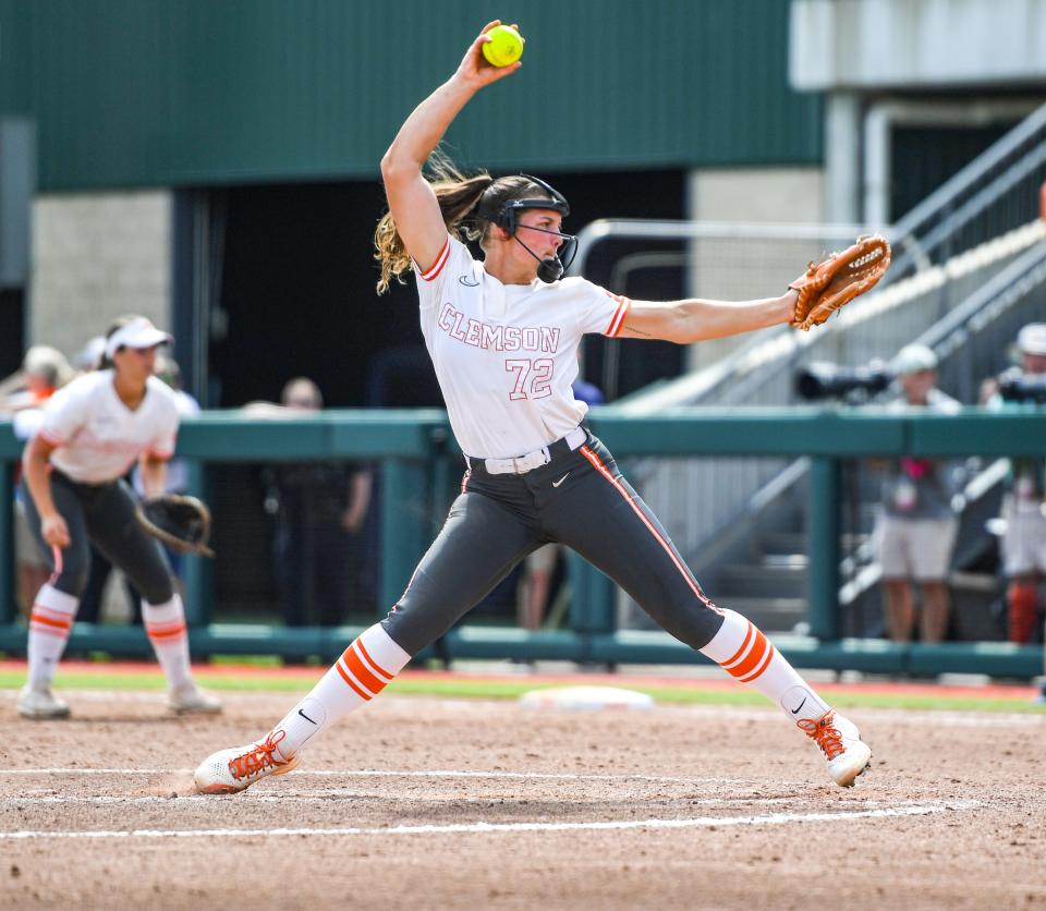 Clemson junior Valerie Cagle has a 25-6 record with a 1.20 ERA in 186 innings pitched this season.