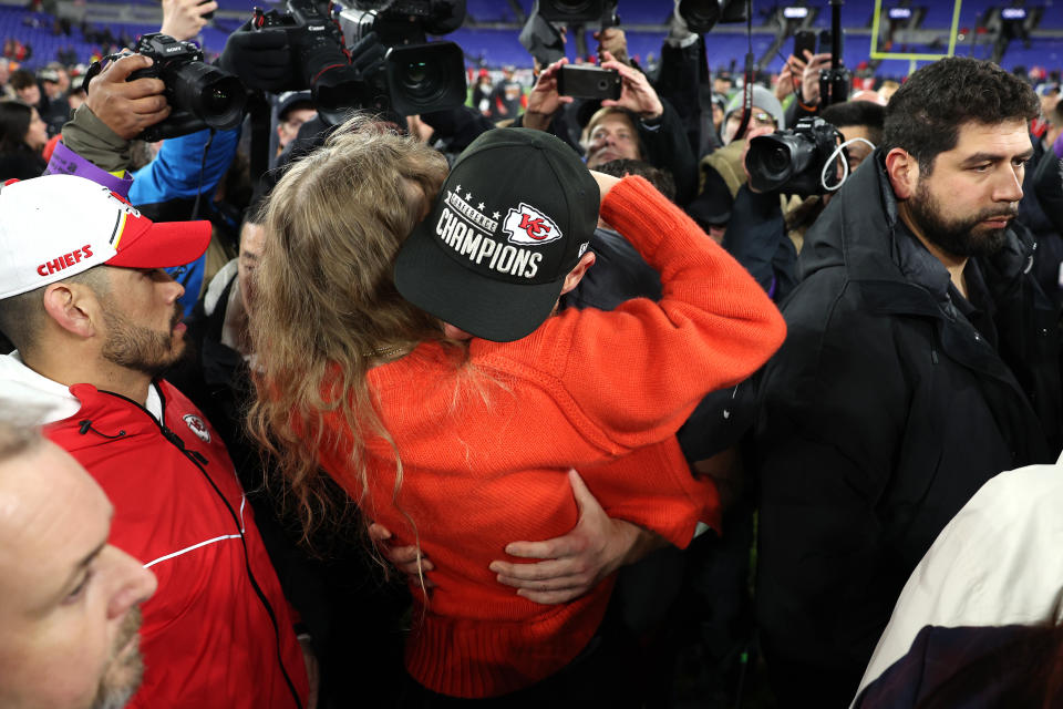 Taylor Swift and Travis Kelce