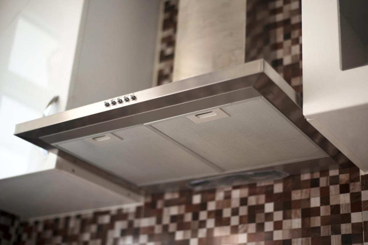 Underside of Ducted Range Hood