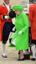 <p>In her 90 years on this planet, Queen Elizabeth II has worn just about every colour under the sun. So, for the 2016 Trooping The Colour, Her Majesty decided to make a splash in something a little different: An acid green ensemble that will go down in history. <i>[Photo: PA Images]</i></p>