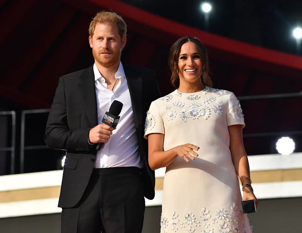 Ein ehemaliger Butler wirft Prinz Harry und Meghan Markle vor, „der Königsfamilie in den Rücken zu fallen“. Foto: Getty Images
