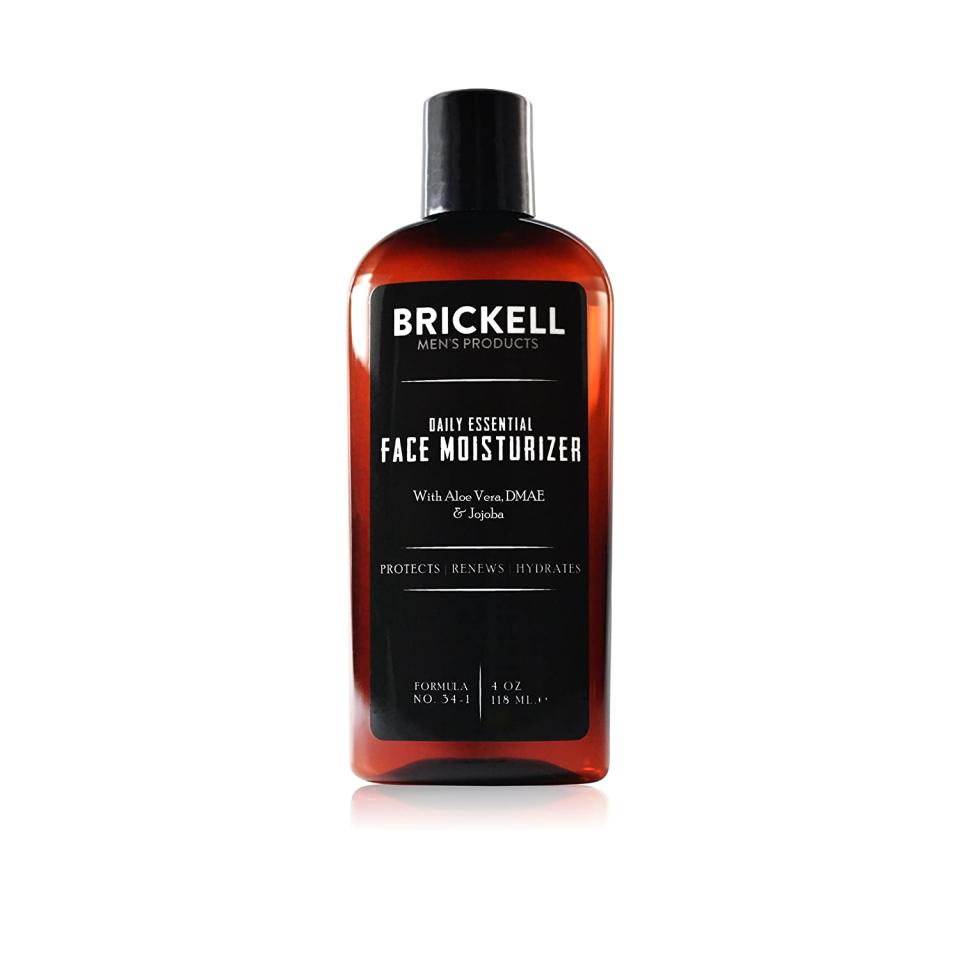 Brickell Daily Essential Face Moisturizer; best men's skincare brands, best skincare brands for men