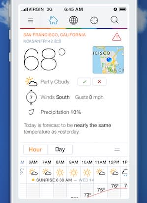 Weather Underground for iPhone gets an iOS 8 'Today' widget