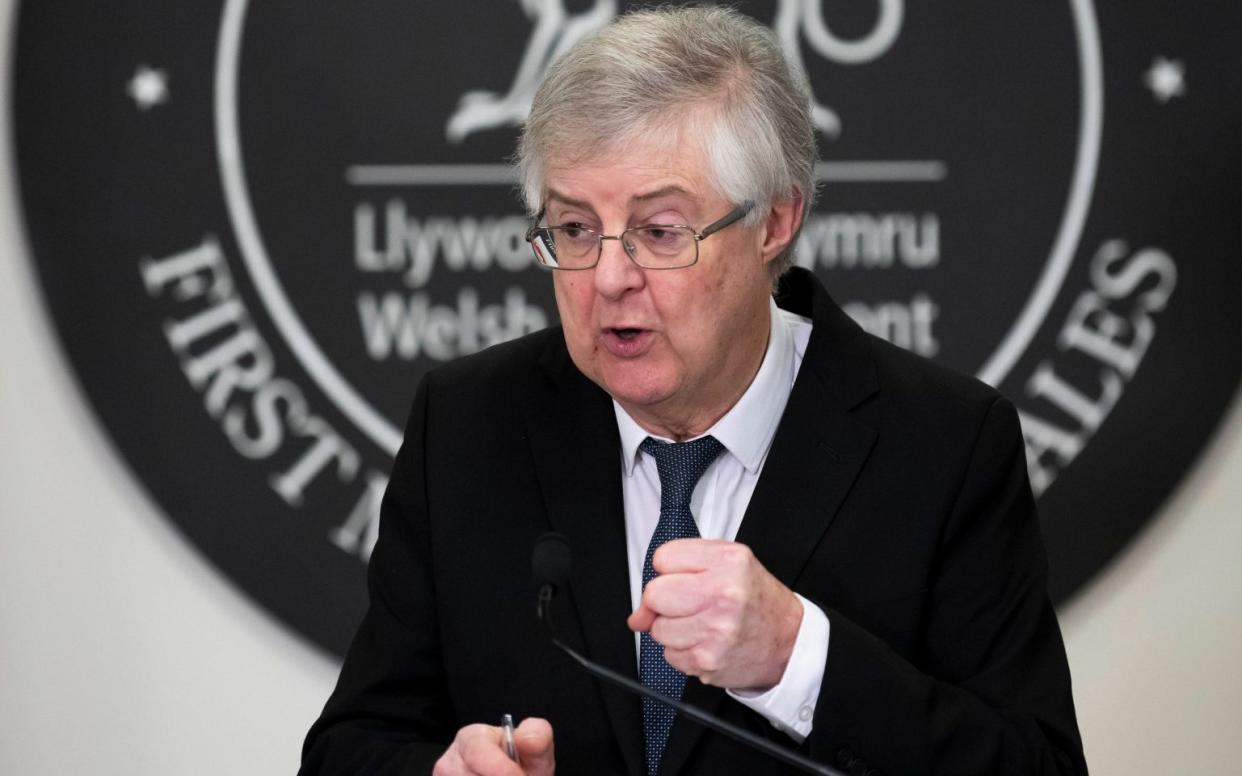Mark Drakeford said supplies of the Pfizer vaccine had to last until the beginning of February and would not be used all at once -  Matthew Horwood/Getty Images Europe