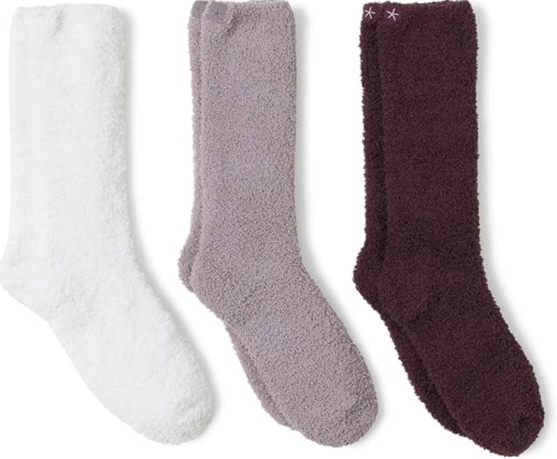 Barefoot Dreams CozyChic Socks, 3 Pairs