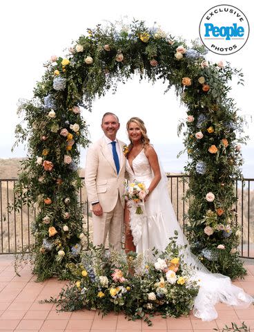 <p>Linda Puccio</p> Mark A. Anderson and Kary Brittingham pose on their wedding day