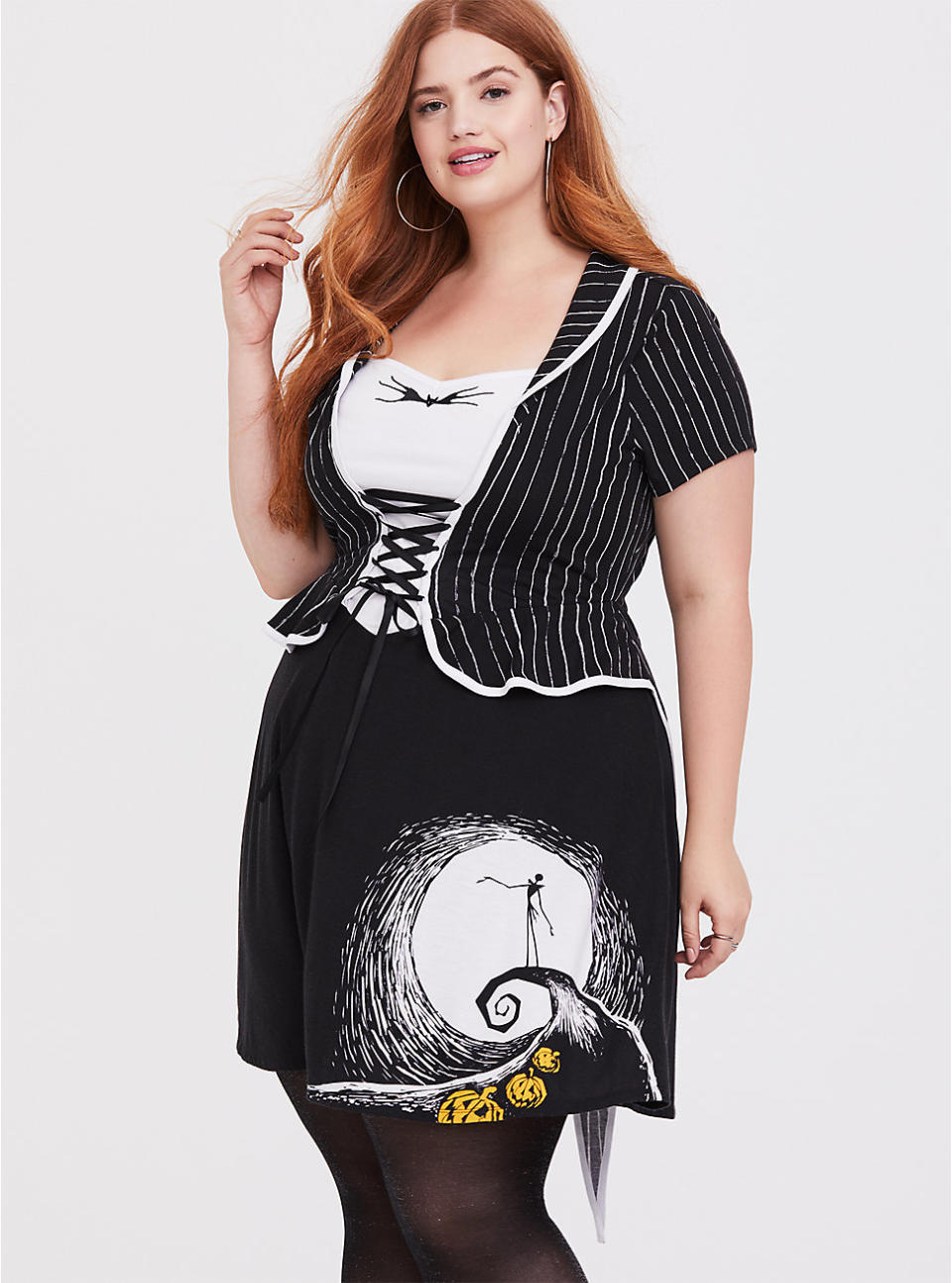 THE NIGHTMARE BEFORE CHRISTMAS JACK SKELLINGTON SKATER DRESS