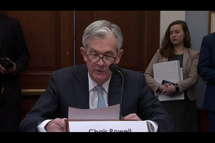Federal Reserve Chairman Jerome Powell says some uncertainties about trade have diminished.