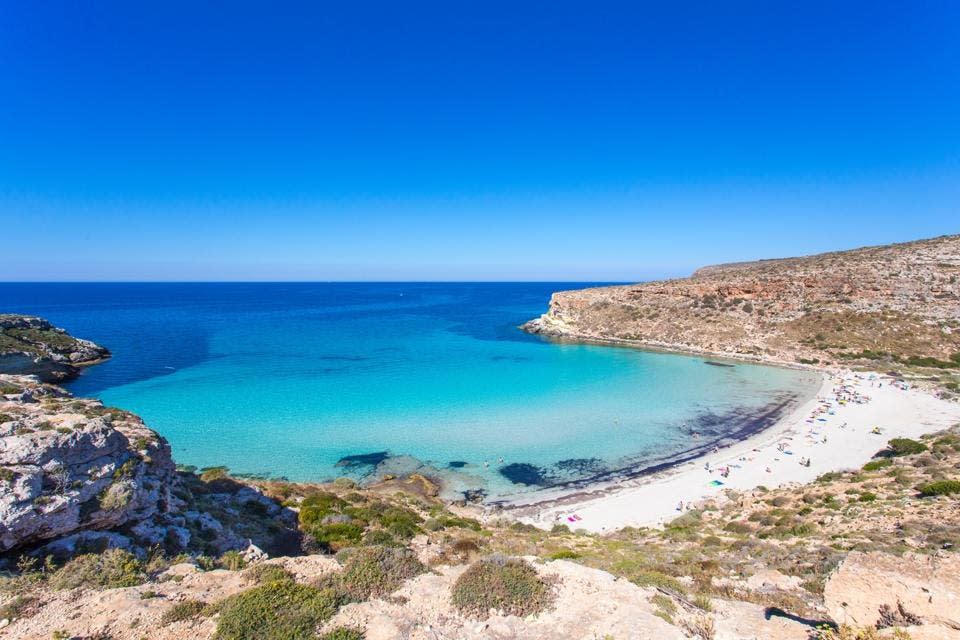 Isla Lampedusa Sicilia - Playa Conejo e Isla Conejo Lampedusa 