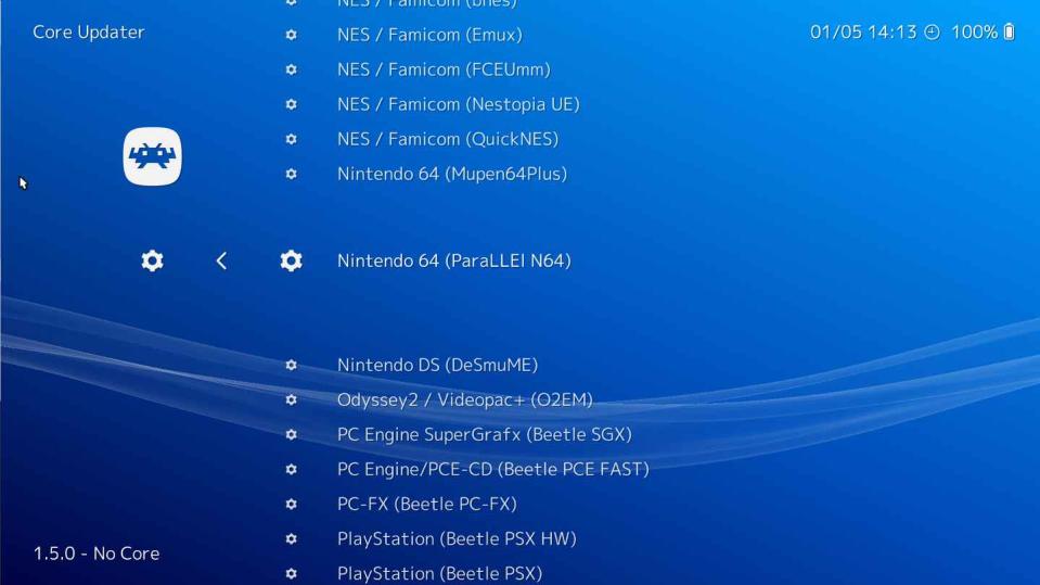 RetroArch Core Updater