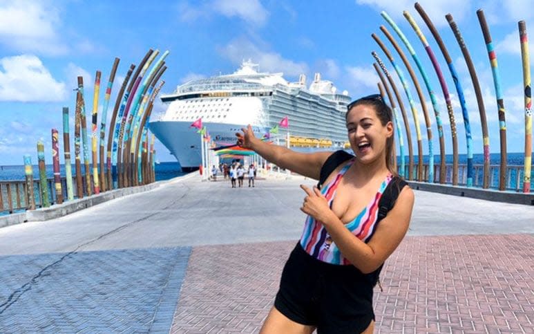 Charlotte Midgley worked in the kids' clubs on board Symphony of the Seas – where she was stuck once the pandemic was declared