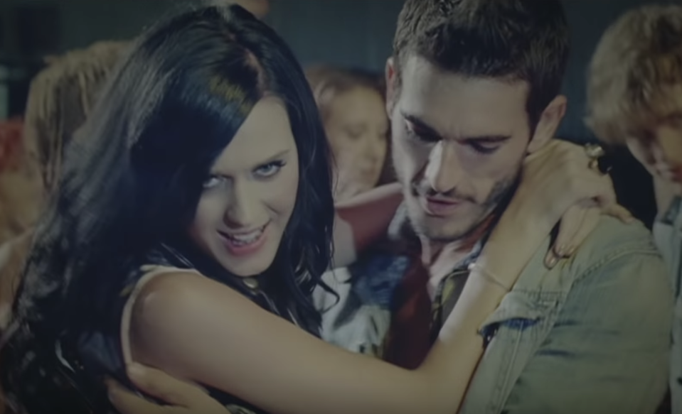 Katy Perry and Josh Kloss in the Teenage Dream music video (YouTube)