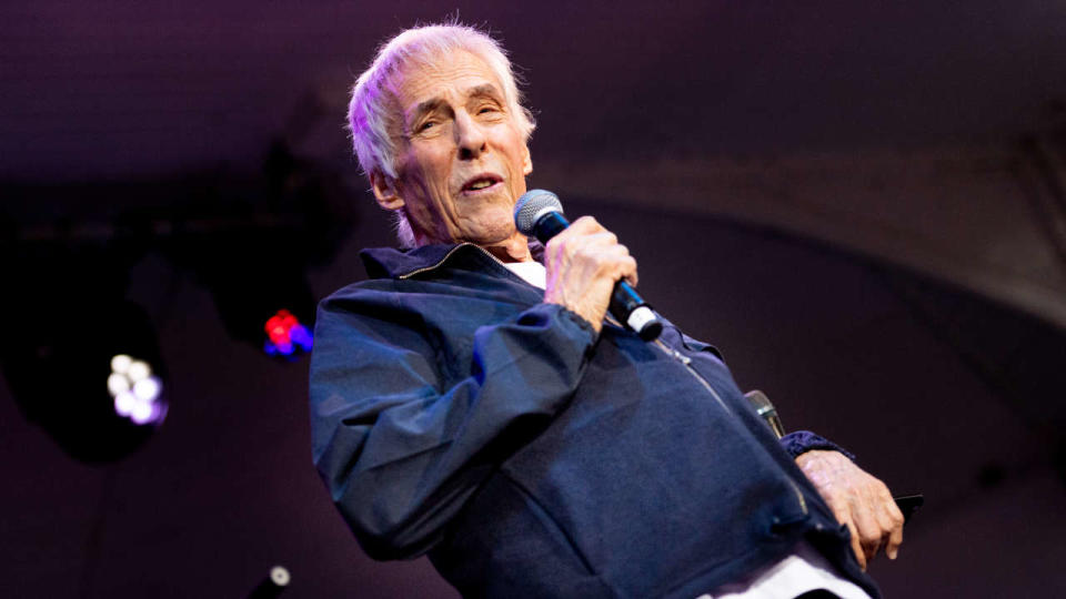 GLASGOW, SCOTLAND - JULY 26: Burt Bacharach performs on stage at Kelvingrove Park on July 26, 2019 in Glasgow, Scotland. (Photo by Roberto Ricciuti/Redferns)