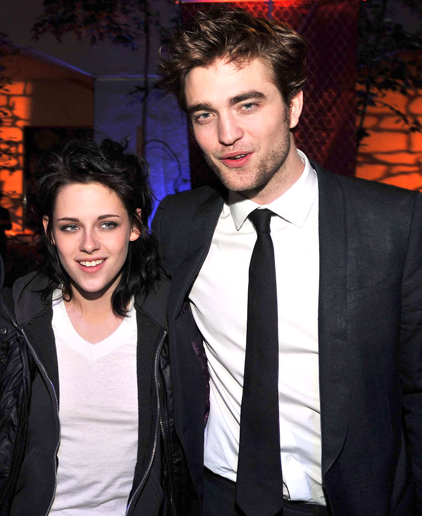 Kristen Stewart and Robert Pattinson arrive at the after-party for 2009’s “The Twilight Saga: New Moon.” (Photo: Lester Cohen/WireImage)