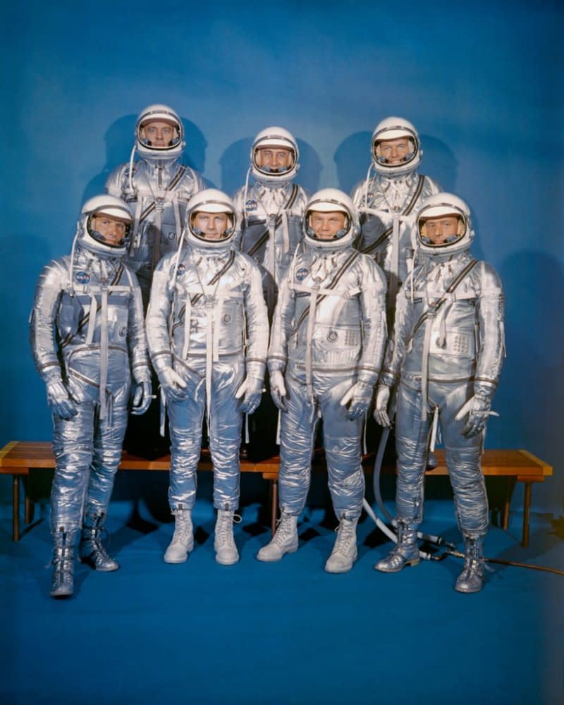 美國NASA水星計畫的七名成員(取自NASA官網）
