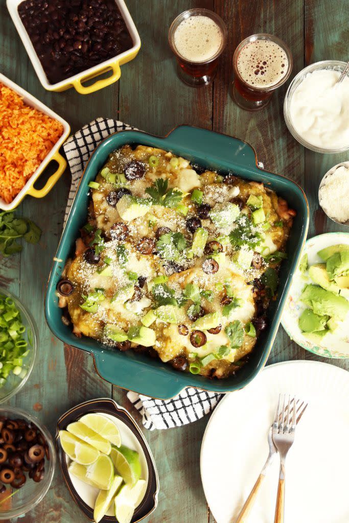 10) Chicken Enchilada Bake