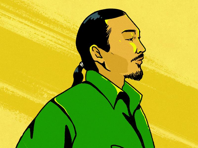 illustration of Kiyoshi Kuromiya