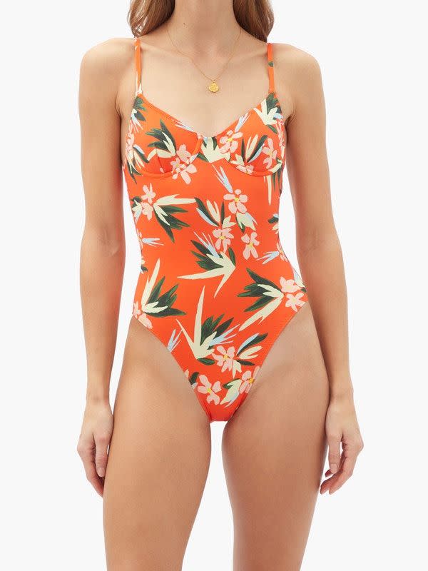 7) The Taylor Floral-print Swimsuit