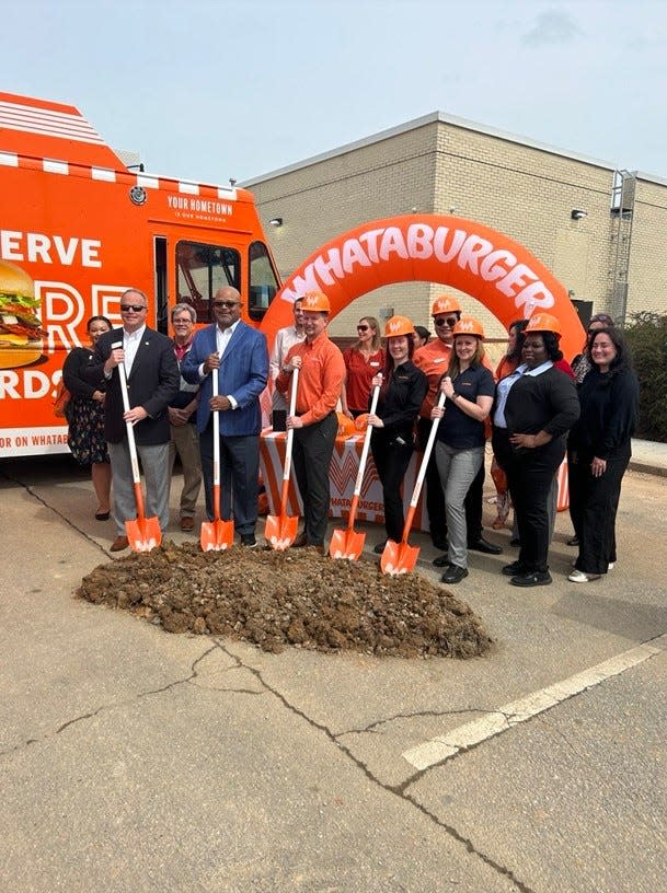 Groundbreaking ceremonies take place on March 5, 2024 at the future first Whataburger restaurant location in South Carolina at 1466 Woodruff Road in Greenville.