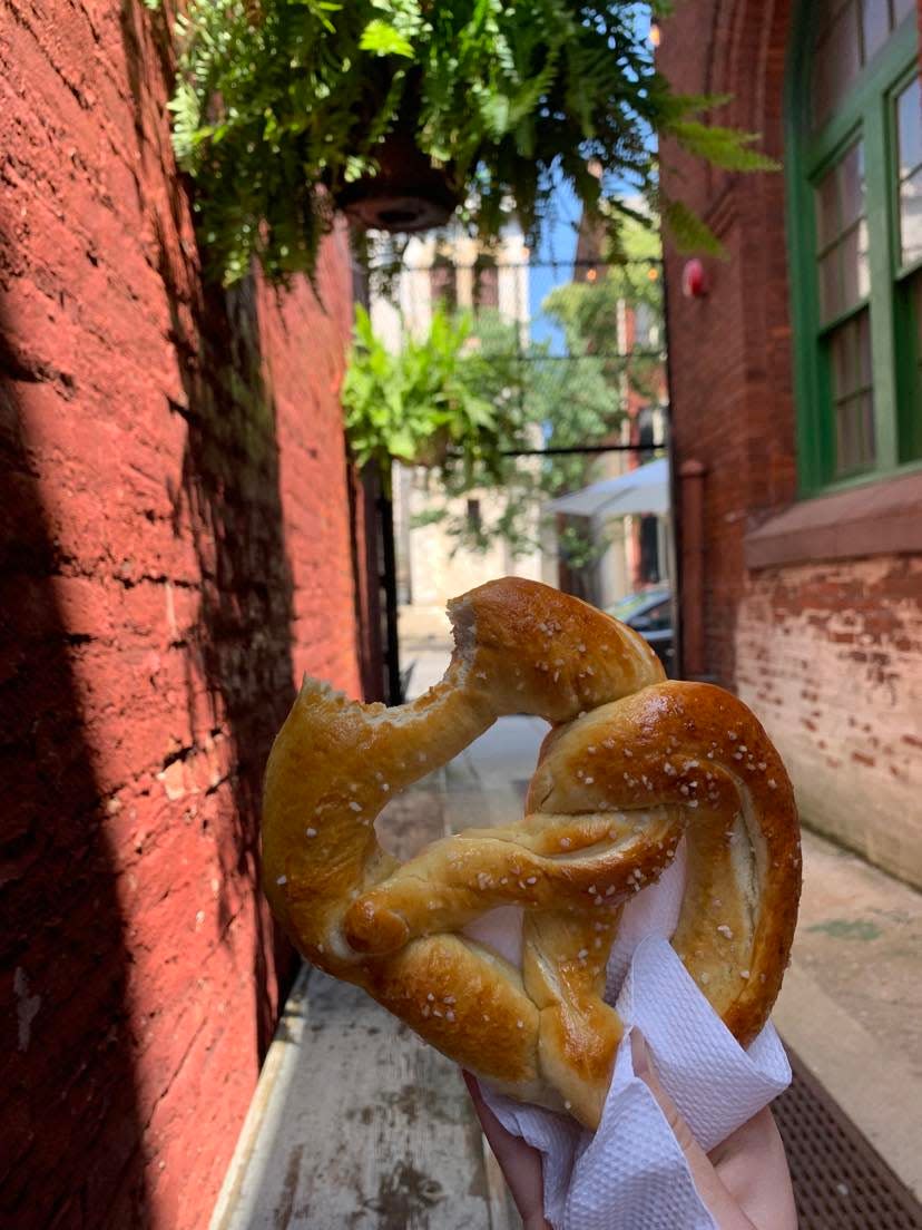 Having been surrounded by a handful of Philly pretzel factories around me growing up, it is safe to say that my affinity for a well-made soft pretzel is deeply ingrained. After moving to York, I have to say that the soft pretzels from Foltz's Pretzels in Central Market have claimed the title of the best I have ever had. If I could, I would happily indulge in one every day.