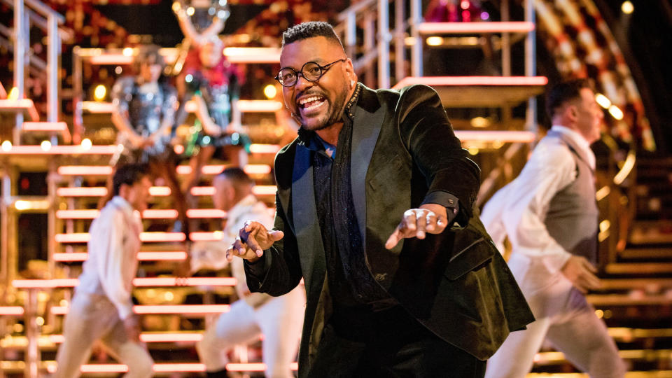 West End star Trevor Dion Nicholas performed a song from Hamilton on Strictly Come Dancing. (BBC)