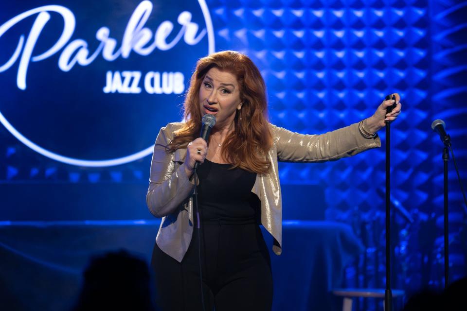 Lisa Ann Walter performs during the Moontower Just for Laughs Comedy Festival at Parker Jazz Club on April 20, 2023 in Austin, Texas.