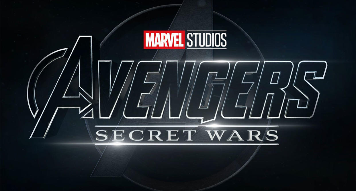 The title treatment for Avengers: Secret Wars. (Marvel Studios)