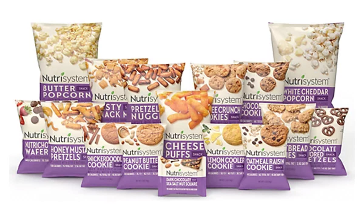 Assortment of snacks in Nutrisystem plan 