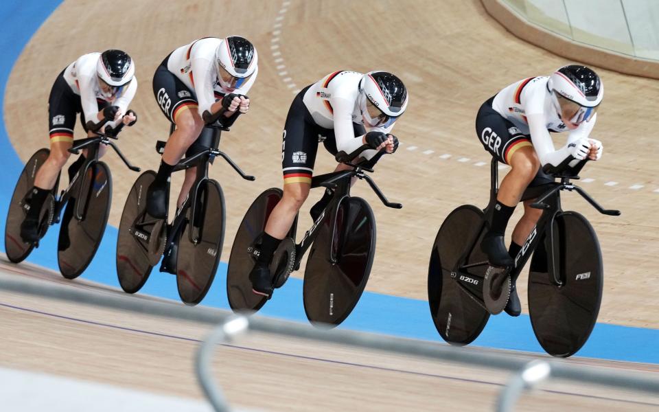 Germany set a new world record in the women's Team Pursuit this morning.  - SHUTTERSTOCK