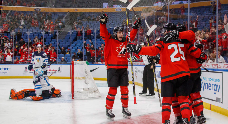 It was crickets at KeyBank Arena in Buffalo as Canada opened against Finland at the world juniors. (Canadian Press)