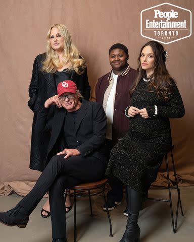 <p>Ben Trivett/Shutterstock</p> Jennifer Coolidge, Ed Harris, Miles J. Harvey and Emanuela Postacchini